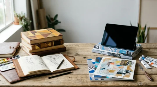 Carrefour symbolique entre deux chemins d'études artistiques en France