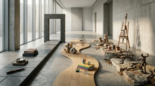 Représentation conceptuelle des choix de statut professionnel dans le secteur culturel français